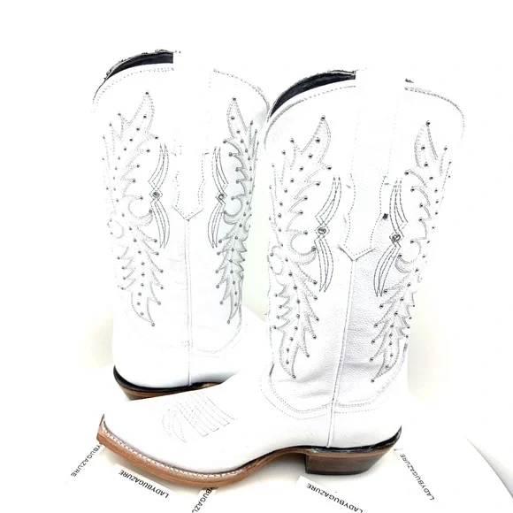 🔥NWOB W/Tags ROCK’EM Paulina Snip Toe Cowgirl Boots Size 7.5 - Picture 4 of 14